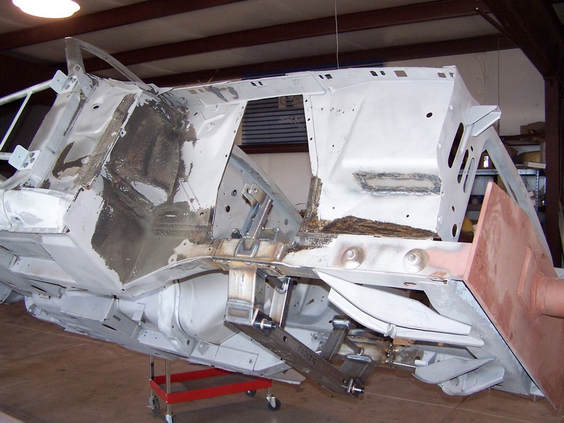 Major surgery, got rid of stock shock towers and now installing Rod and Custom Motorsports crossmember.
