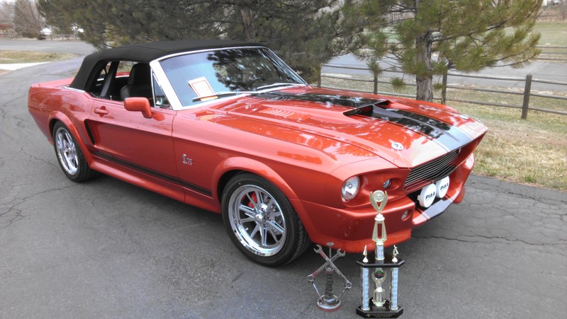 Two trophies for first place Lincoln Tech. Car show 3-29-14